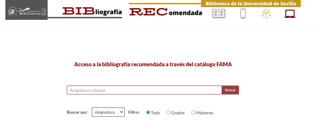 BibRec: biblografía recomendada US